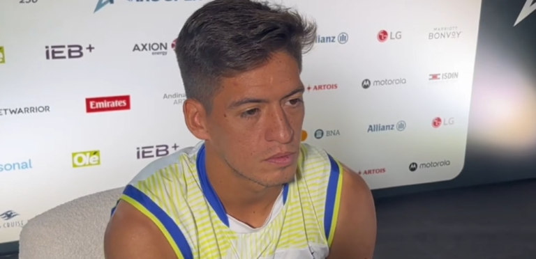 BÁEZ: «A VECES ESTÁ BUENO PARA LA PELOTA Y VER QUE VENGO HACIENDO LAS COSAS BIEN»